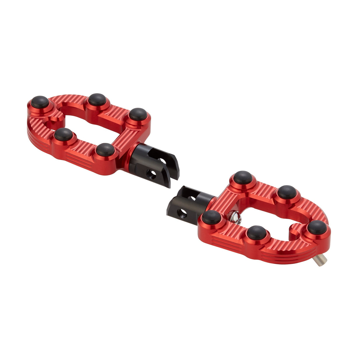 Ness-MX Footpegs, Red — Scout/Chieftain/Chief/Springfield/Roadmaster/Challenger