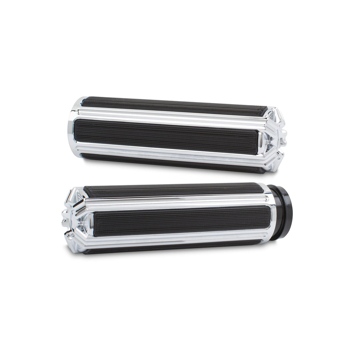 10-Gauge Comfort Grips, Chrome — Scout Bobber/Scout/Chieftain/Chief/FTR