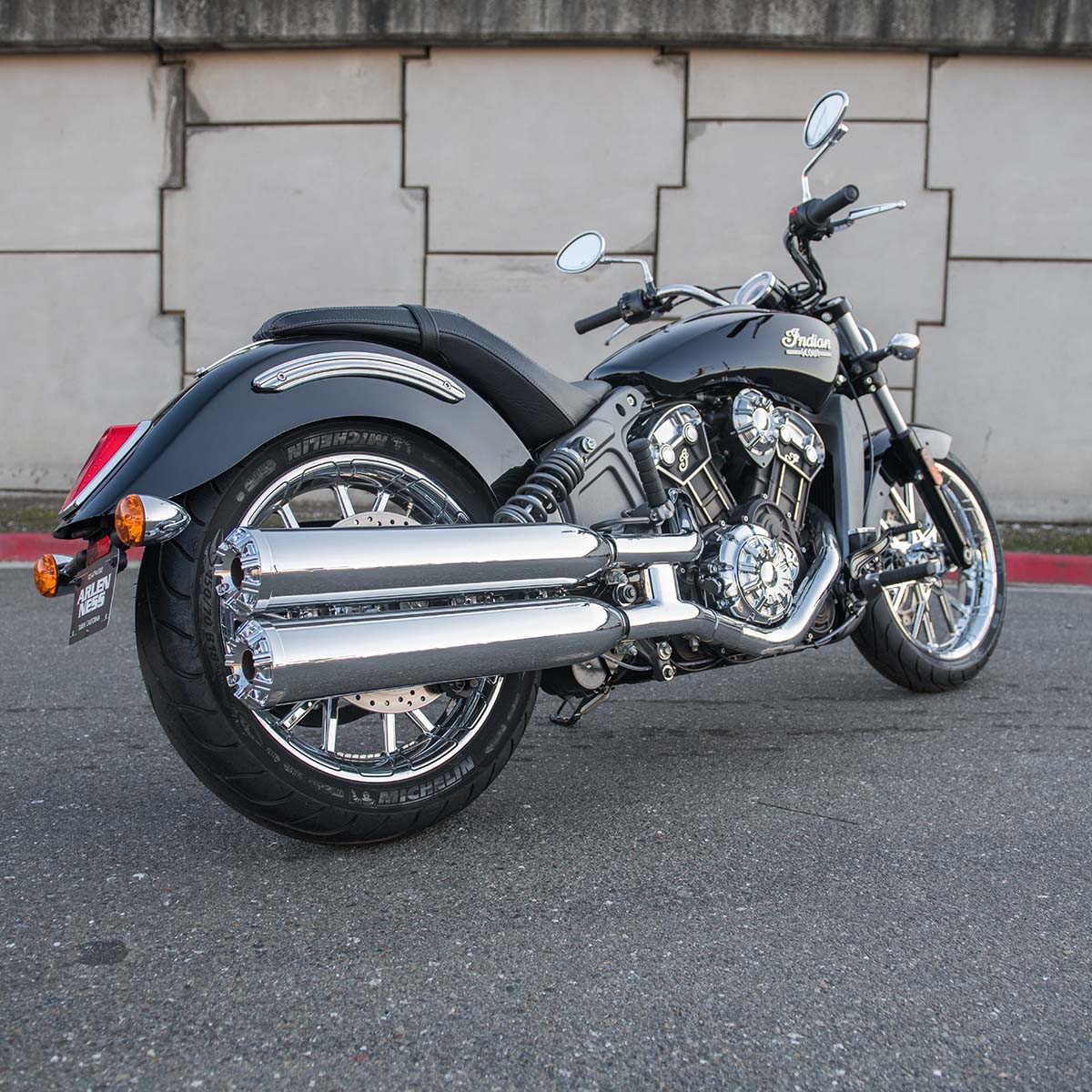 10-Gauge Exhaust Tips for Scout, Chrome